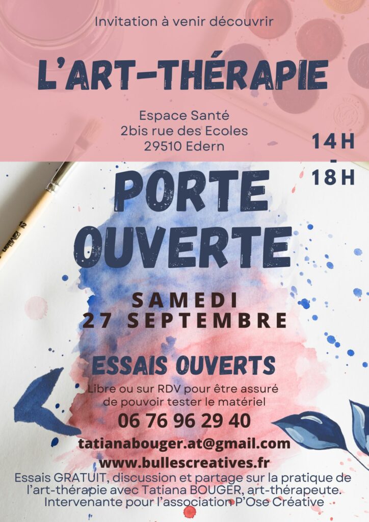 Porte ouverte Art-thérapie Espace Santé Edern