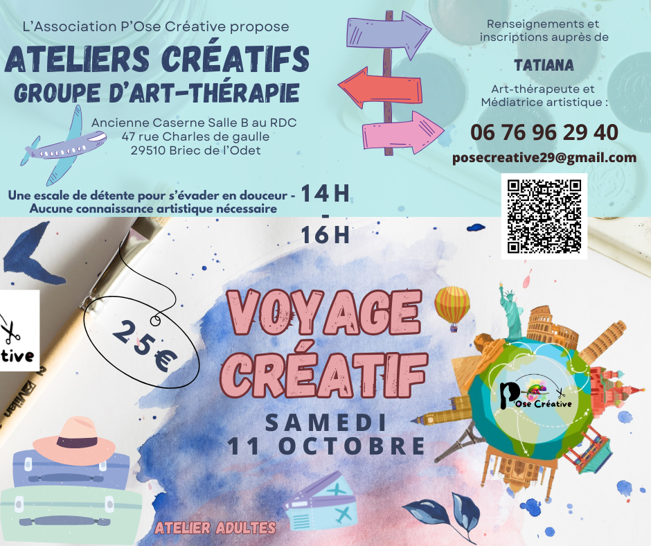 Affiche voyage créatif 11 10 2025