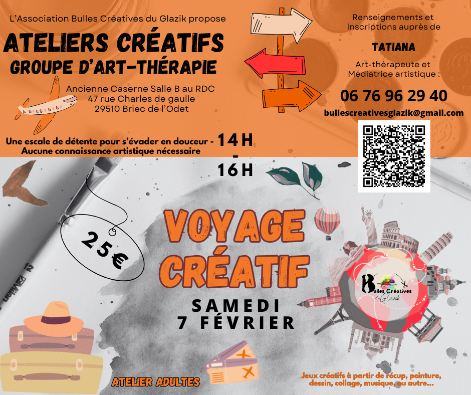 Voyage créatif du 7 février 2026 à Briec